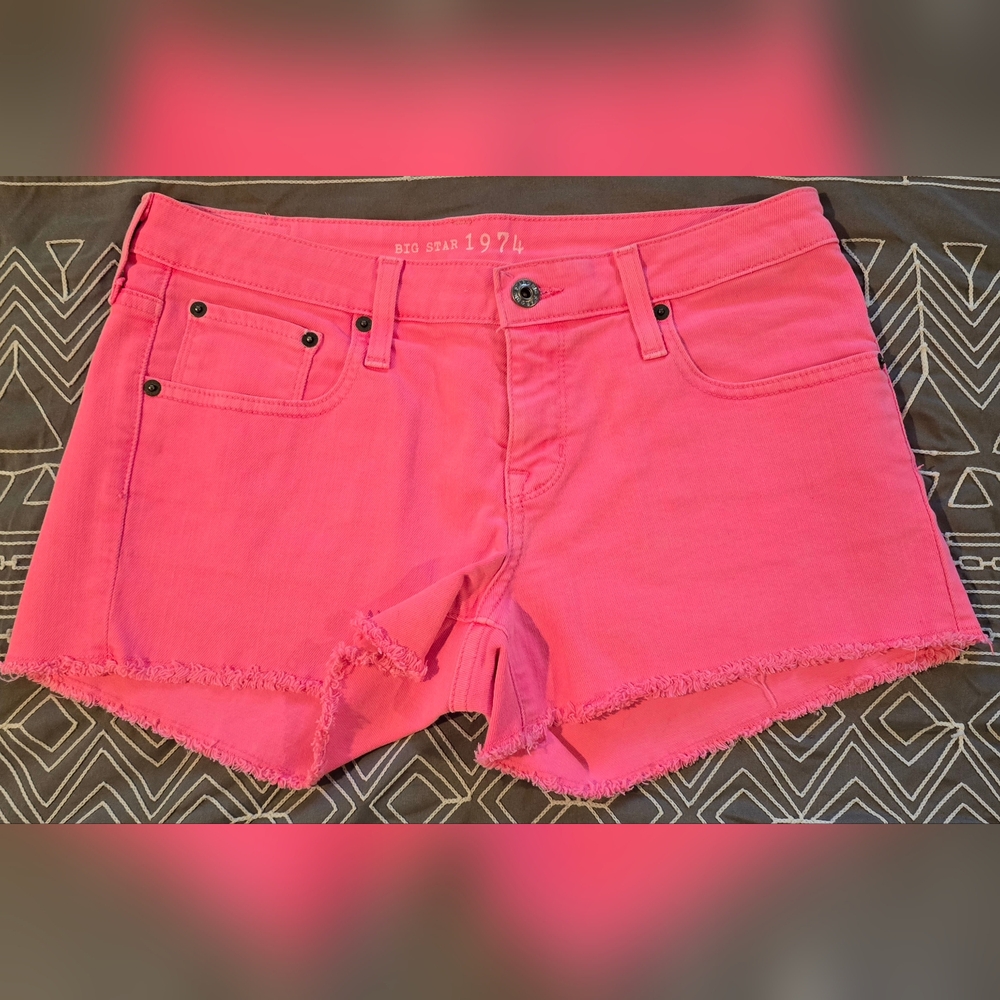 Big Star Pink Jean Shorts